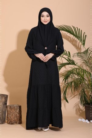 black long dresses (jubah muslimah hitam)