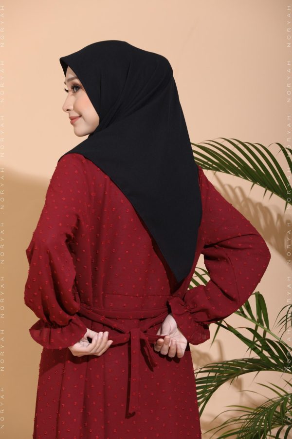 maroon long dresses (jubah muslimah maroon)