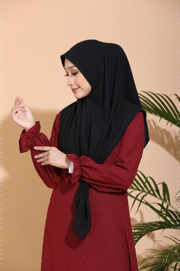 maroon long dresses (jubah muslimah maroon)