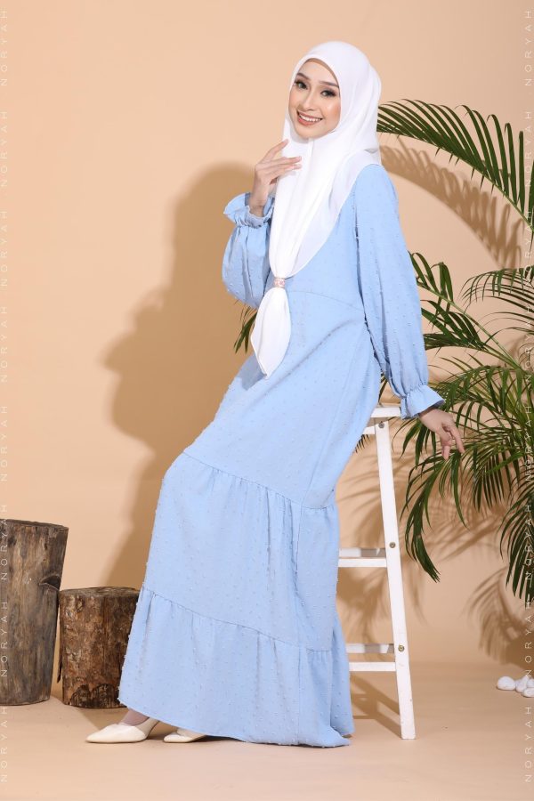 baby blue long dresses (jubah muslimah baby blue)