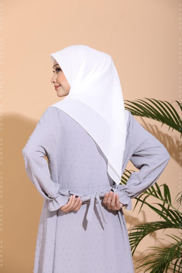grey blue long dresses (jubah muslimah grey)
