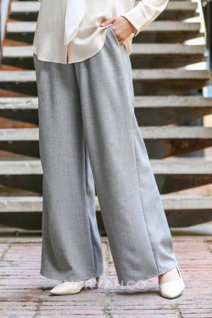 light grey palazzo pants (seluar muslimah paling selesa)